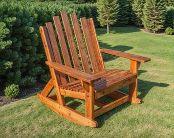 Adirondack Rocker Chair Build Plan:  Woodworking Plans (Digital Download)