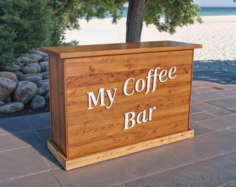 DIY Outdoor Bar Plans, Wooden Garden Bar Project (Digital Download)