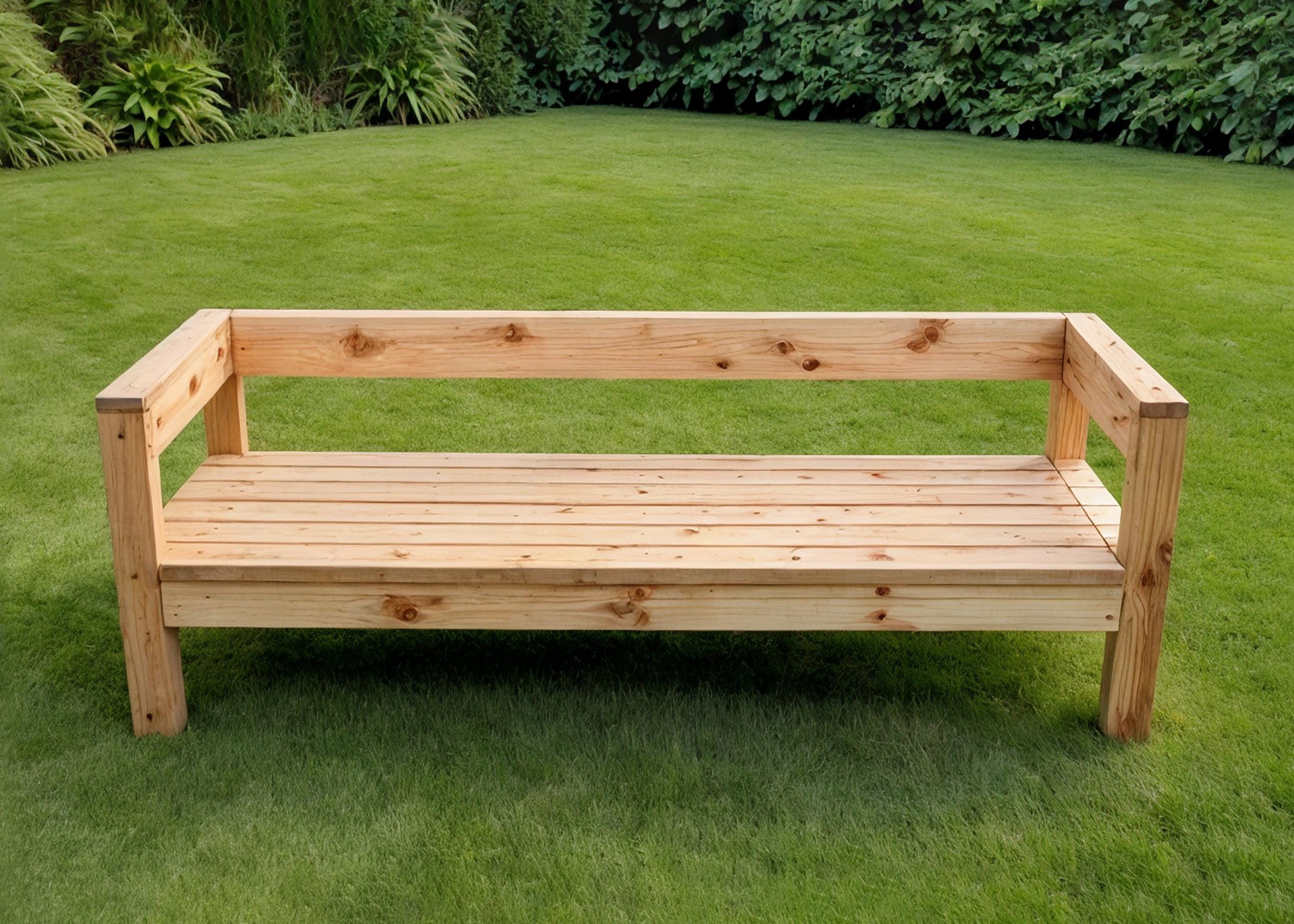 DIY Wooden Outdoor Sofa Build Plan, Woodworking Plans, Patio Furniture ...