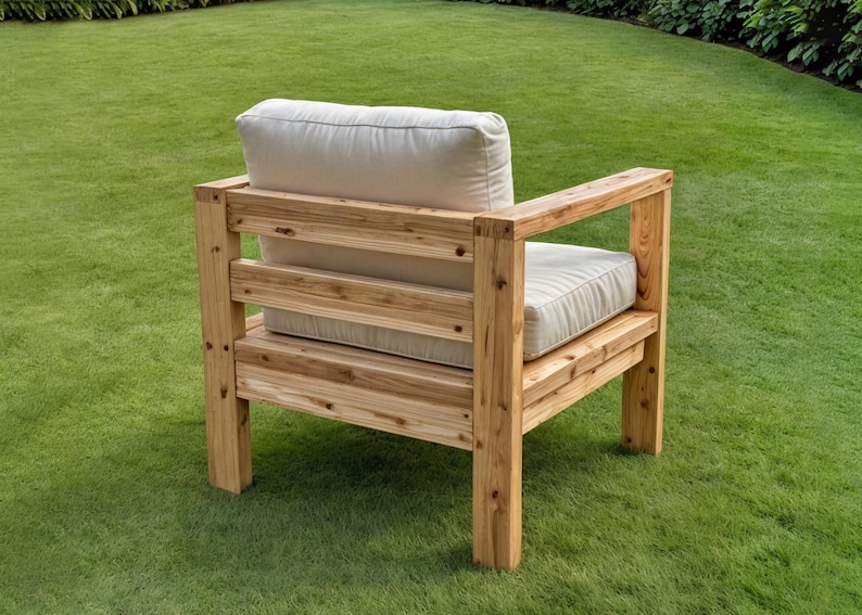 DIY Outdoor Sofa Set Woodworking Plans, 3-piece Patio Furniture Build ...
