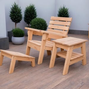 Outdoor Chair Set Build Plan: DIY Patio Furniture (Digital PDF)