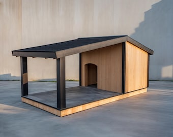Plano para construir una caseta de perro de madera de lujo: Guía para su construcción (Descarga en PDF)