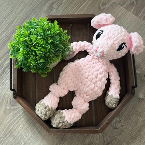 Pig Snuggler + Lovey | Crochet Pig Snuggler + Lovey | Crochet Pig | Gifts for Baby | Heirloom Baby Gifts | Baby Shower
