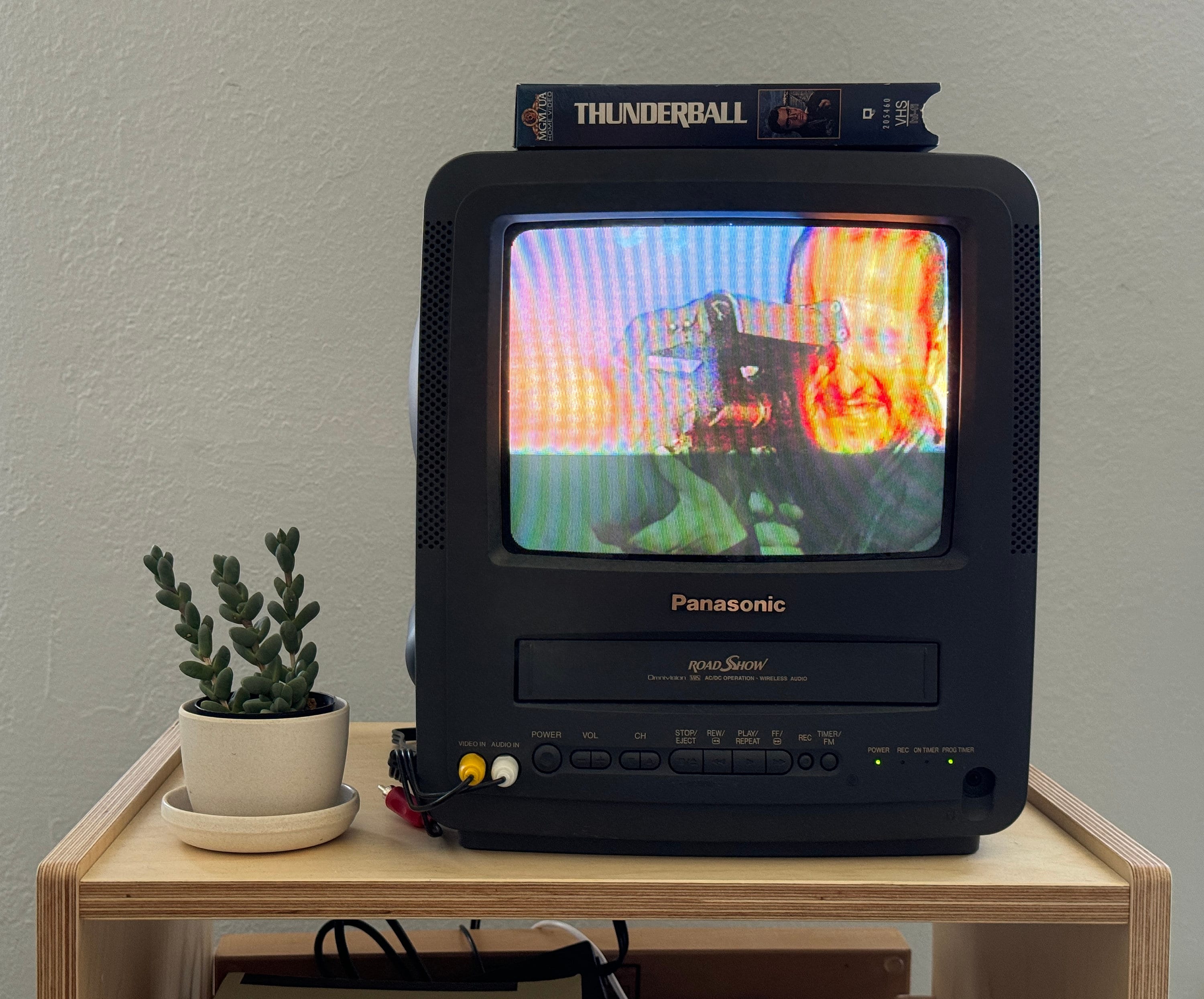Ai-retrofitted Panasonic 9” CRT Television (PV-C920