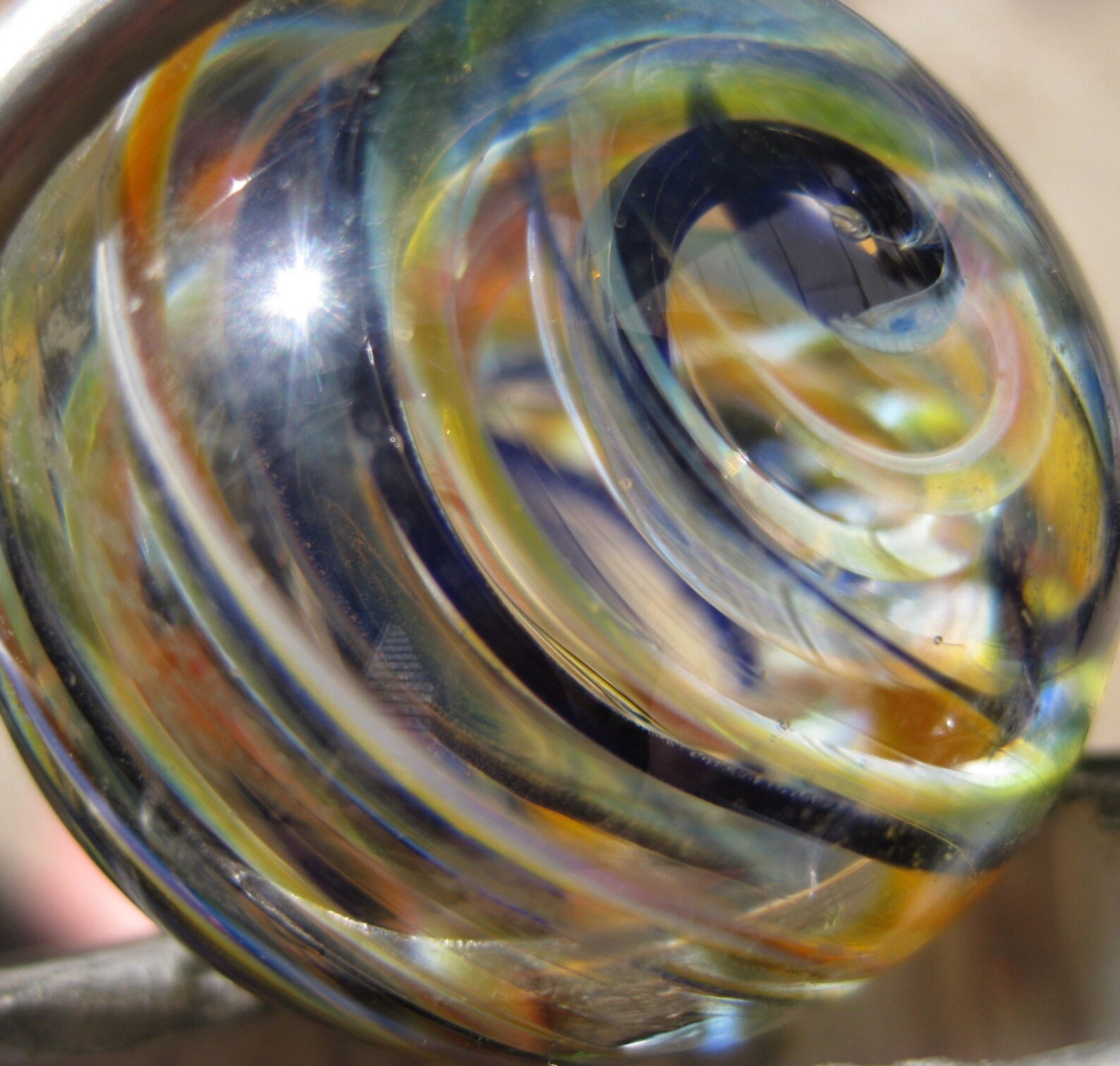 Handmade Stained Glass Marble Kaleidoscope Etsy