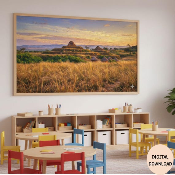 Igbo Pyramids Art Print | Nigerian Heritage Wall Decor (Digital Download)