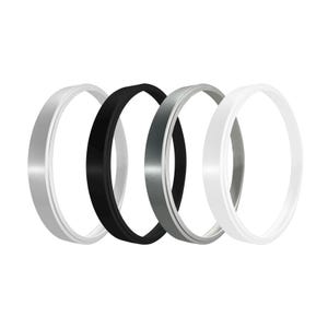 5/6 Inch Recessed Can Light Trim Ring for Downlights, 7.5” Outer Diameter Surface Mount Kit – Durable Metal Housing (4-Pack)