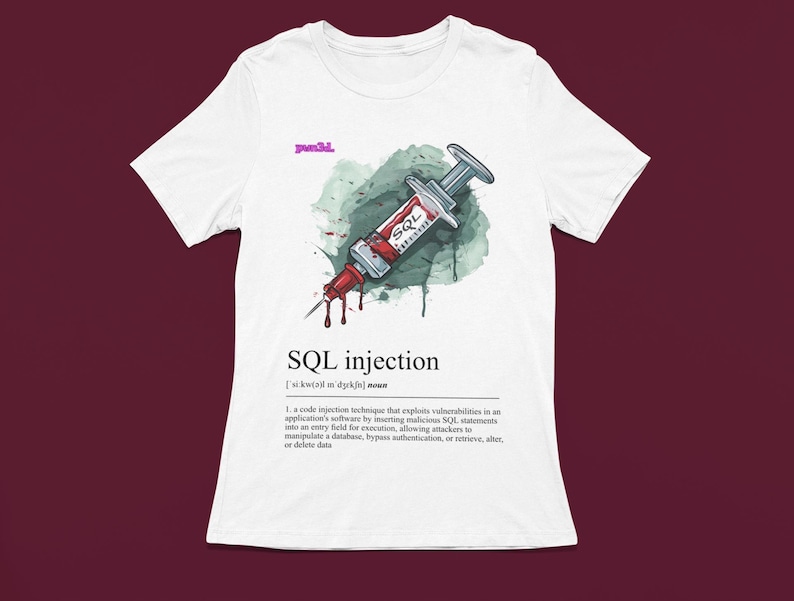 SQL Injection Web Application Vulnerability Unisex Softstyle T-Shirt, Programmer Gift, Coding Shirt, Computer Science Tee, Developer Top image 1
