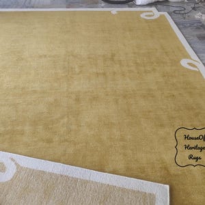 Nordic Loop Hand Knotted Rug Minimalist Wool Area Rug Modern Scandinavian Floor Carpet