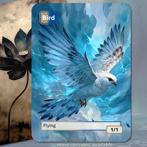 Bird Token (Blue-White 1/1 Flying) MTG