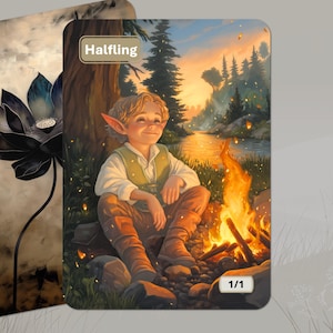 Halfling Token MTG (White 1/1)