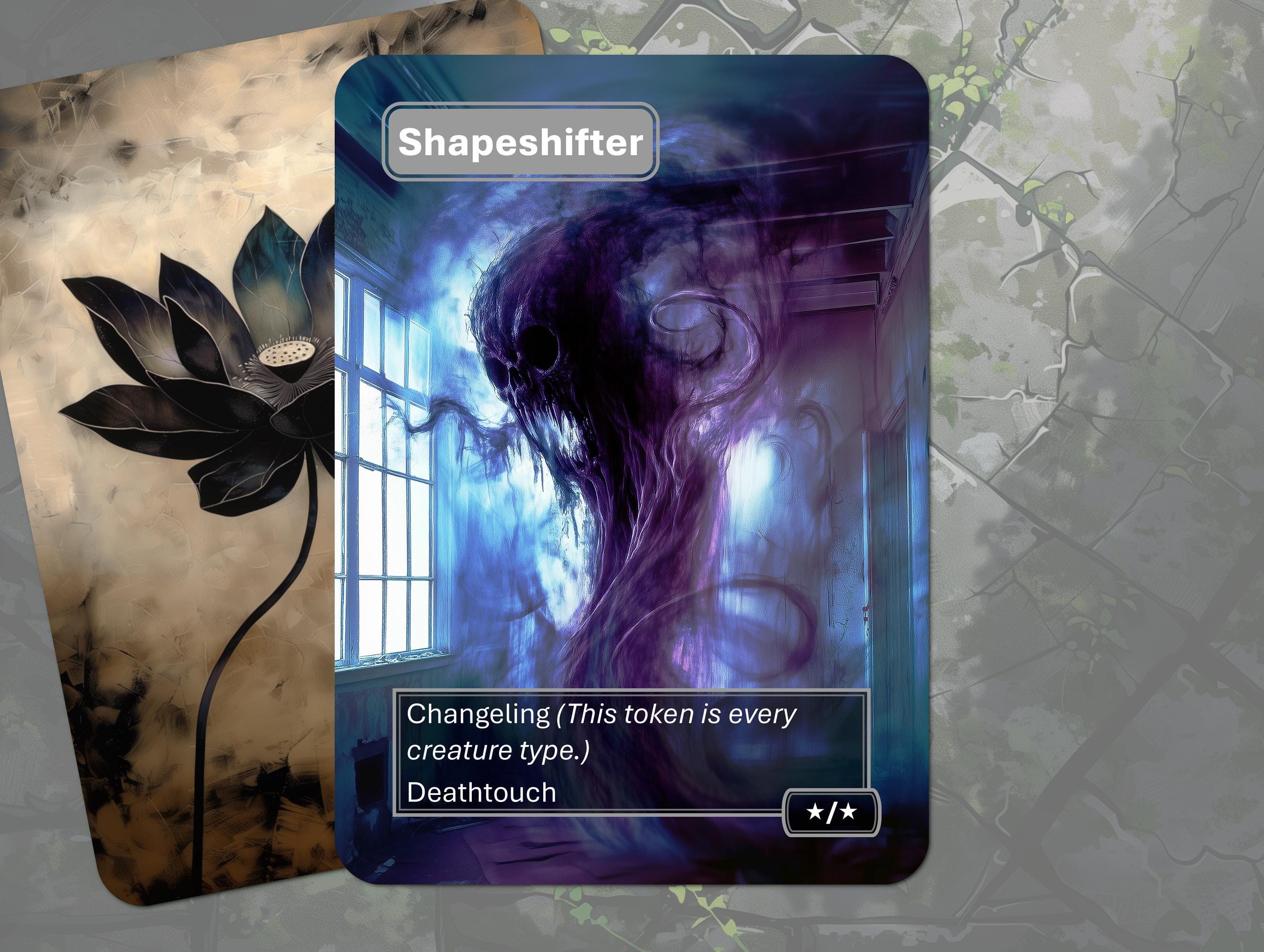 Shapeshifter Token MTG (X/X Changeling, Deathtouch) - Etsy