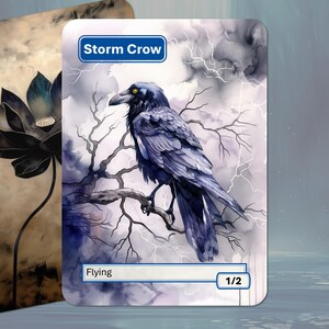 Storm Crow Token MTG (1/2 Flying)