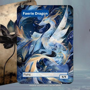Faerie Dragon Token MTG (1/1 Flying)