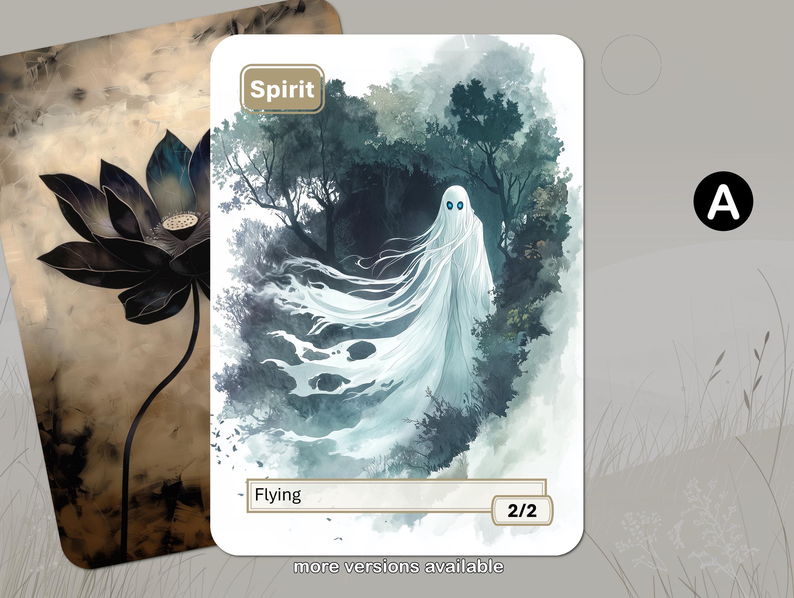 Spirit Token MTG (white 2/2 Flying) - Etsy