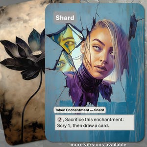 Shard Token MTG (betovering, 2: Scry, Draw)