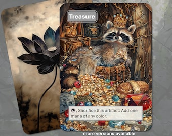 Treasure Token MTG (with Animal)