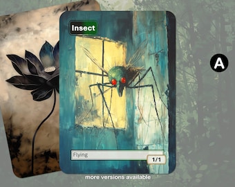 1/1 Locust Insect Token With Number Display – Magic the Gathering - Etsy