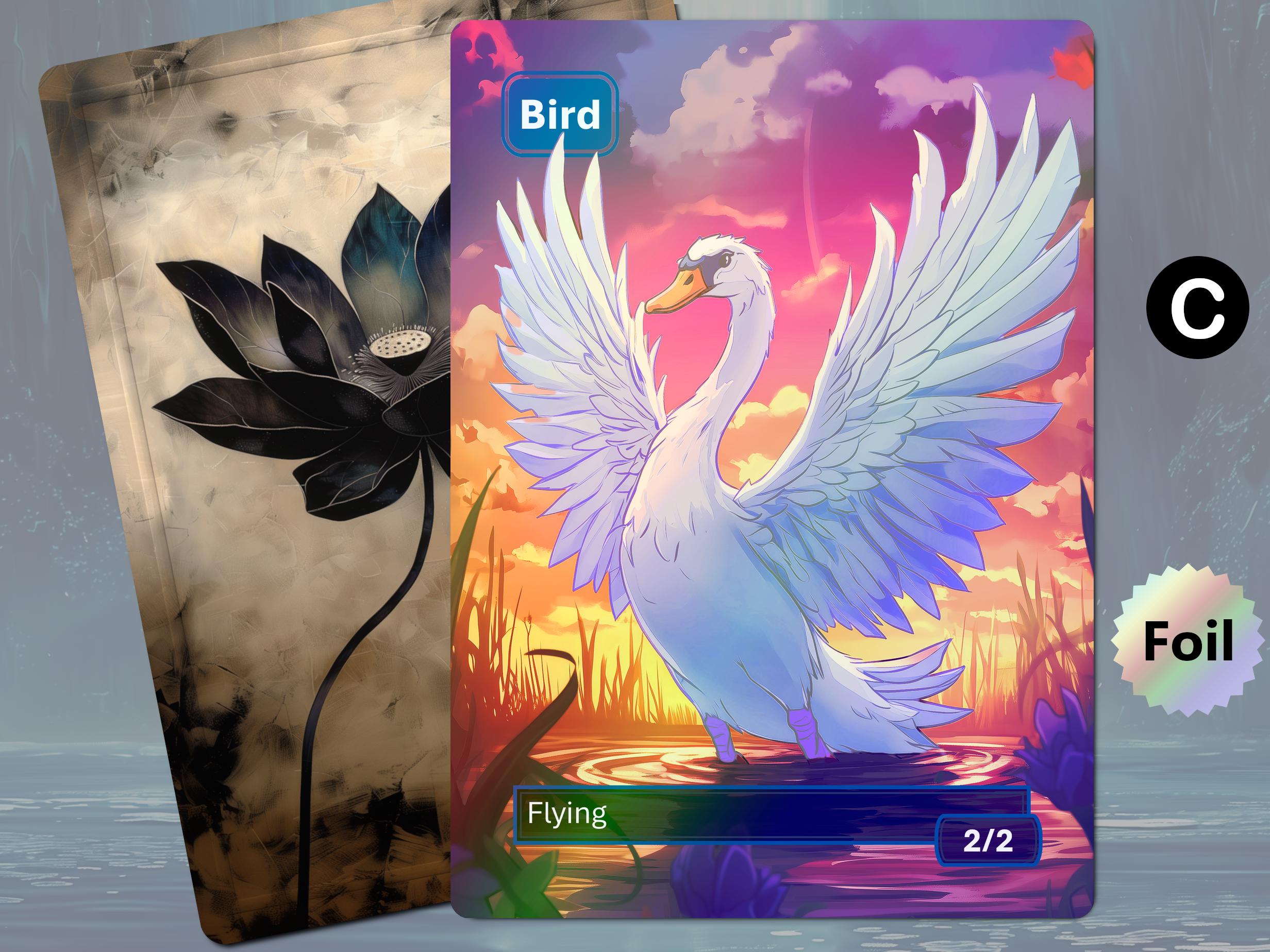 フォイル 鳥トークン MTG (2/2 青) - Etsy 日本