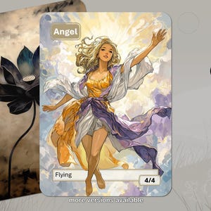Angel Token MTG (4/4 Flying)