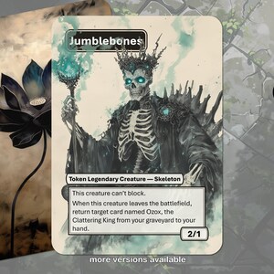 Jumblebones Skeleton Token MTG (2/1 Legendary)