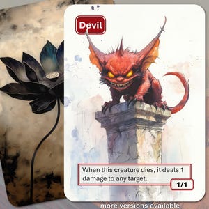 Devil Token MTG (il rosso 1/1 fa ping quando muore)