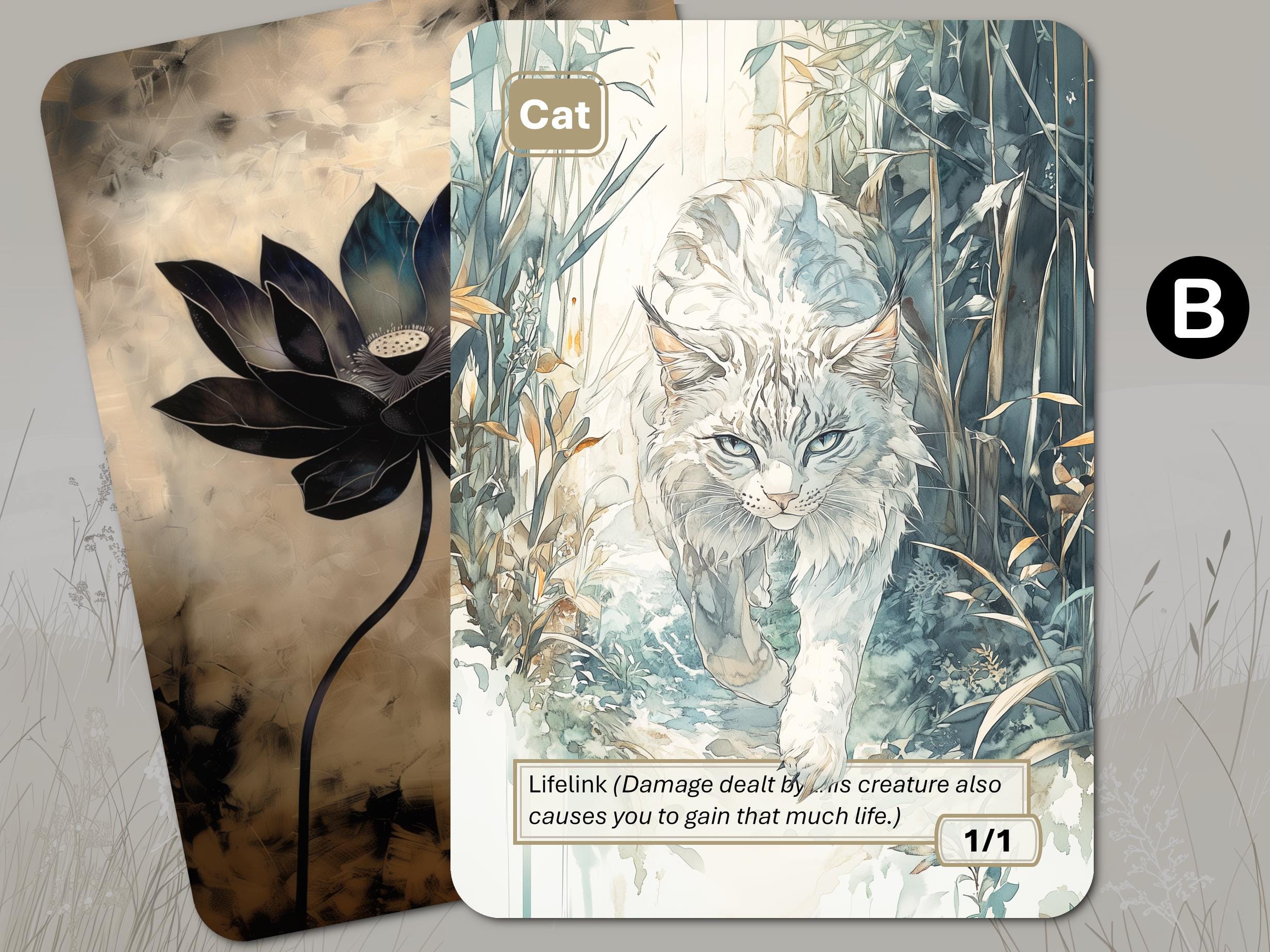 猫トークン MTG (1/1 ライフリンク) - Etsy 日本