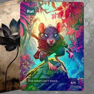 Folierattoken (1/1 kan niet worden geblokkeerd) MTG