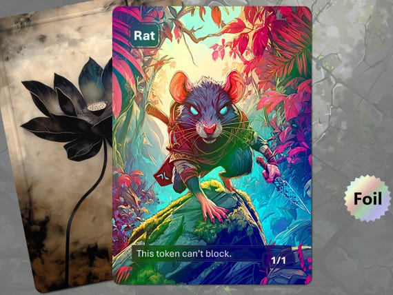 mtg cards that make rat tokens Rat Token (1/1) by Beatrix Potter main image 1