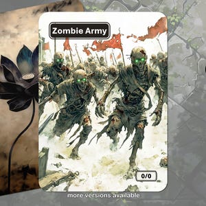 ゾンビ・アーミー・トークン MTG (0/0 黒)