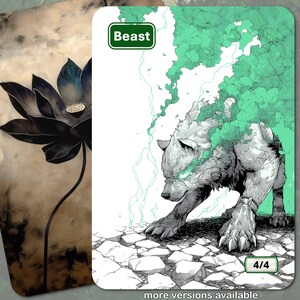 Ficha Bestia MTG (4/4)