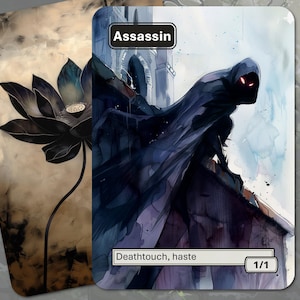 Assassin Token MTG (1/1 Tocco letale, rapidità)