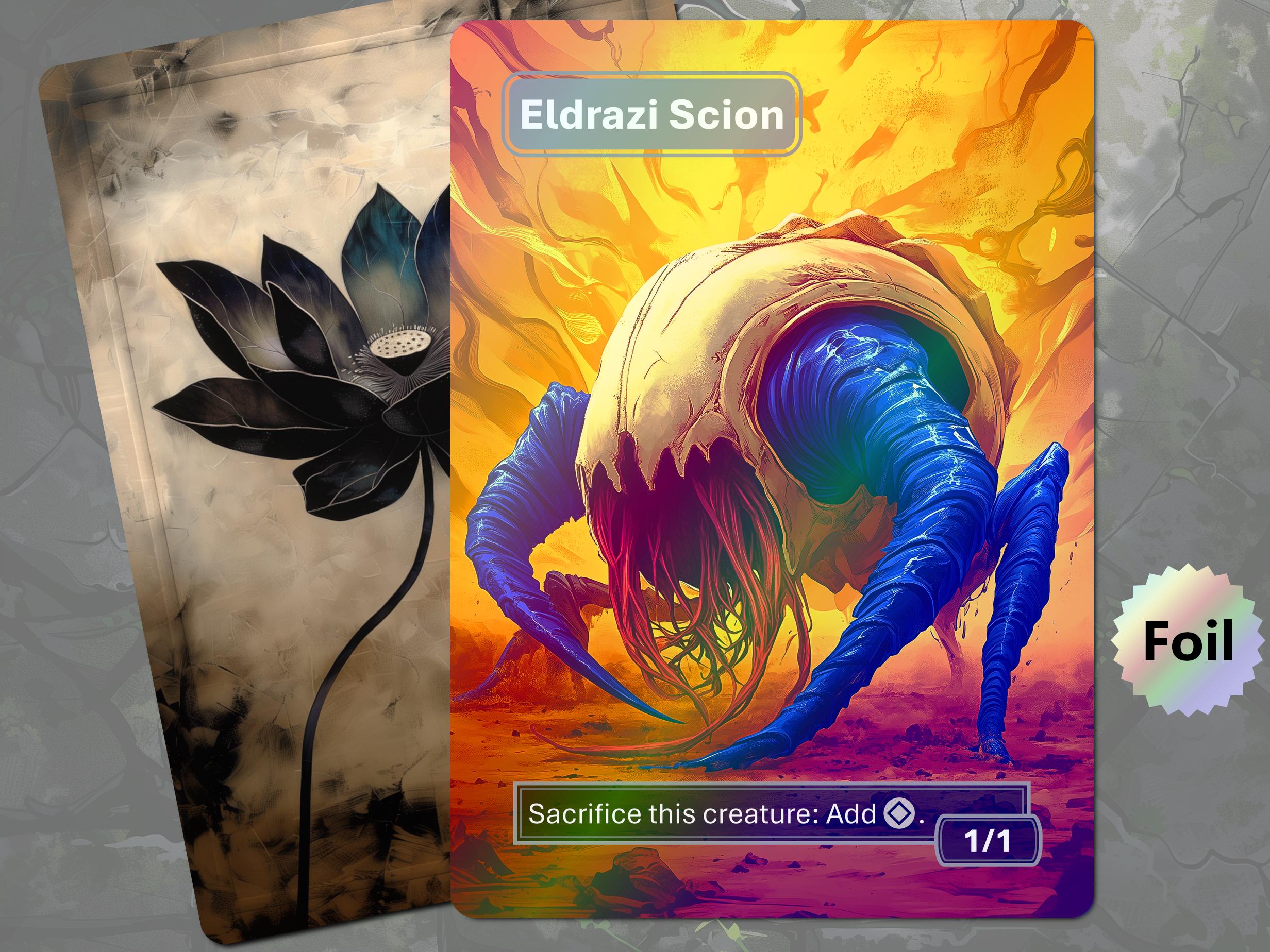 Foil Eldrazi Scion Token (1/1) MTG - Etsy