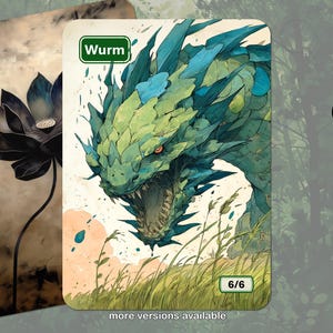 Wurm Token MTG (6/6)