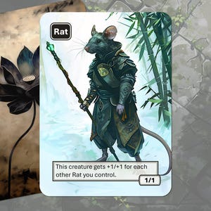 Token de Rato MTG (+1/+1 para outros Ratos)
