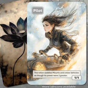 MtG パイロット 1/1 両面トークン 代替アート - EDH、統率者戦