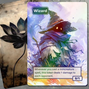 Foil Wizard-poäng (svart 0/1) MTG