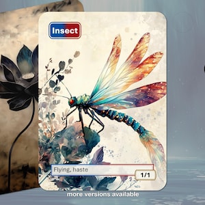 Insekttoken MTG (Blå-Röd 1/1 Flygande, hast)