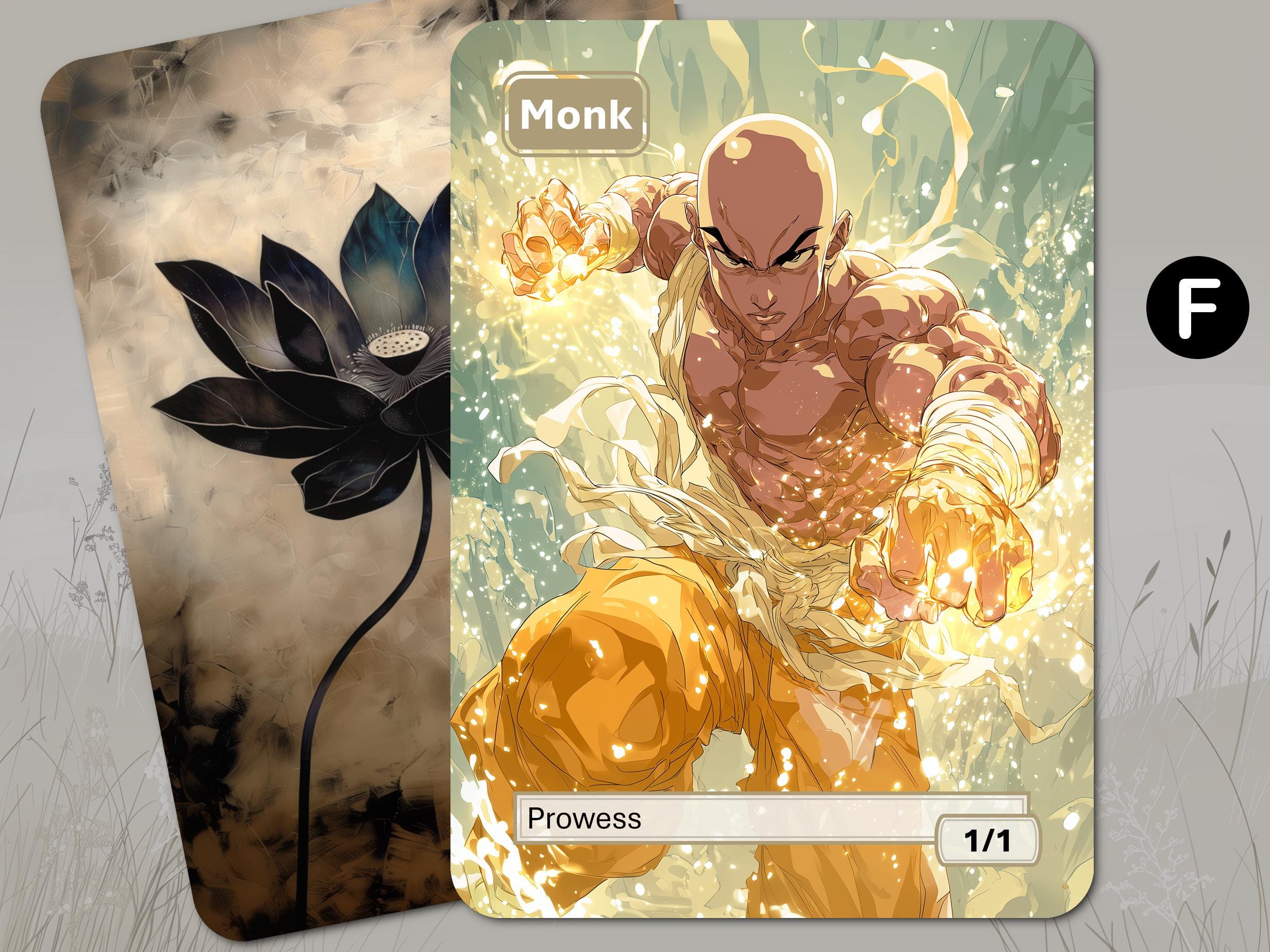 モンクトークン MTG (白 1/1 果敢) - Etsy 日本