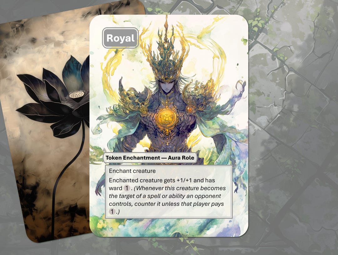 Royal Role Token MTG (aura Enchantment) - Etsy
