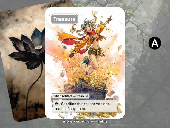 Treasure Token MTG (final Fantasy Themed) - Etsy