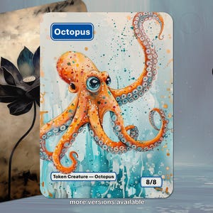 Octopus Token MTG (Magic : the Gathering)