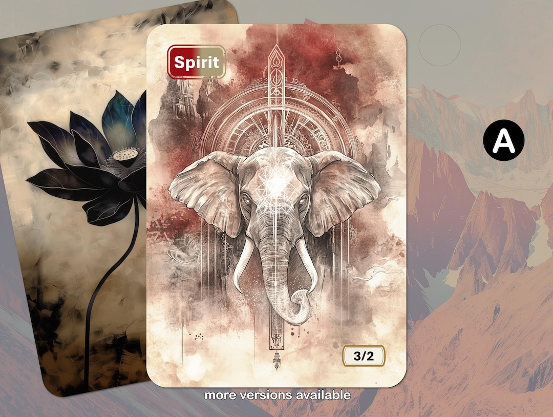Spirit Token MTG (red-white 3/2) - Etsy Canada