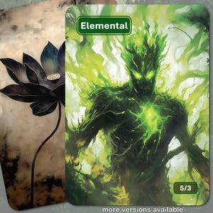 Elemental Token MTG (Green 5/3)