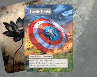 Sturdy Shield Token MTG (Equipment)