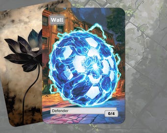 Wall Token MTG (0/4 Colorless)