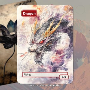 Mtg 6/6 dragon token - Etsy 日本