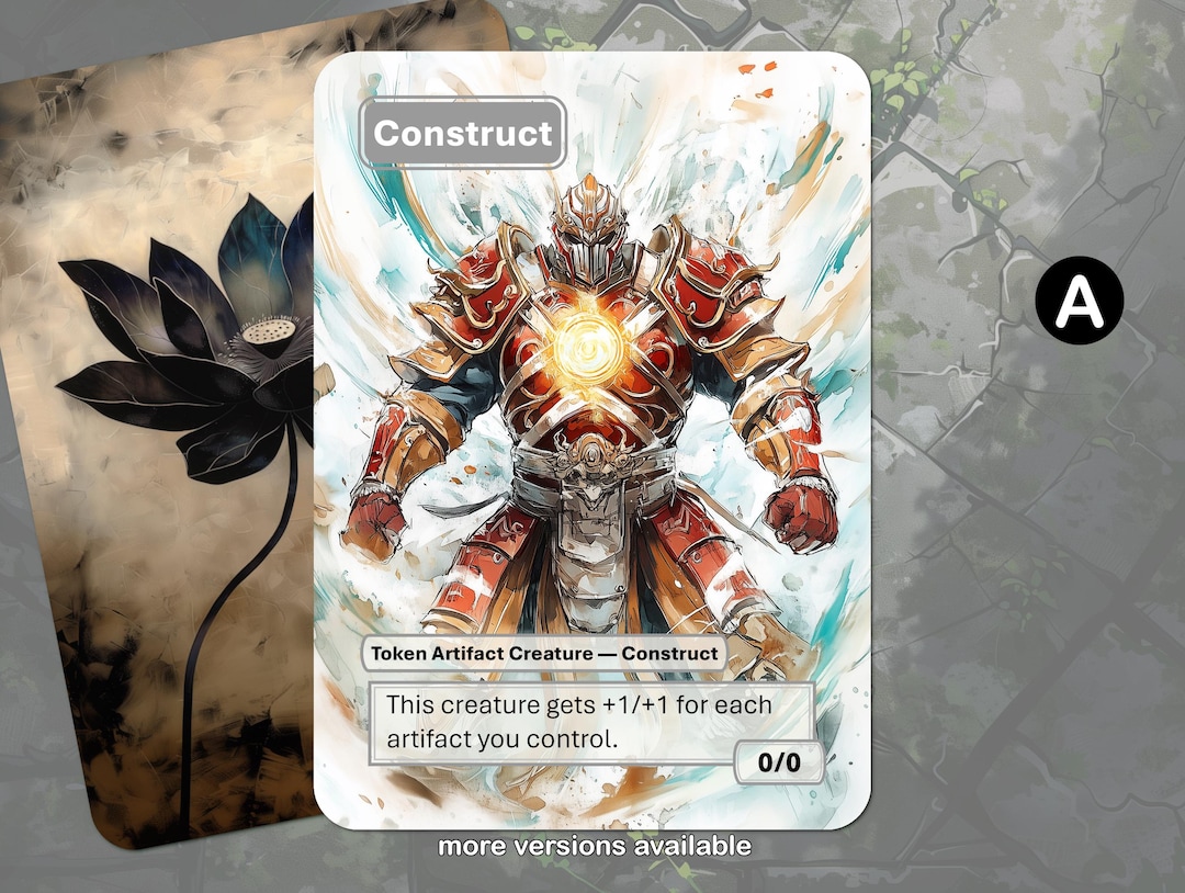 Construct Token (0/0 Artifact Creature) MTG - Etsy