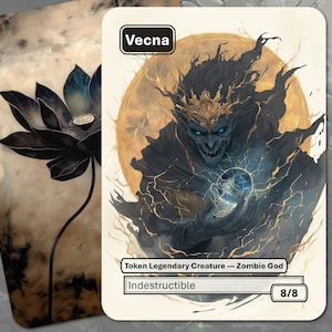 Vecna Token MTG (Dio Zombi Indistruttibile Leggendario 8/8)