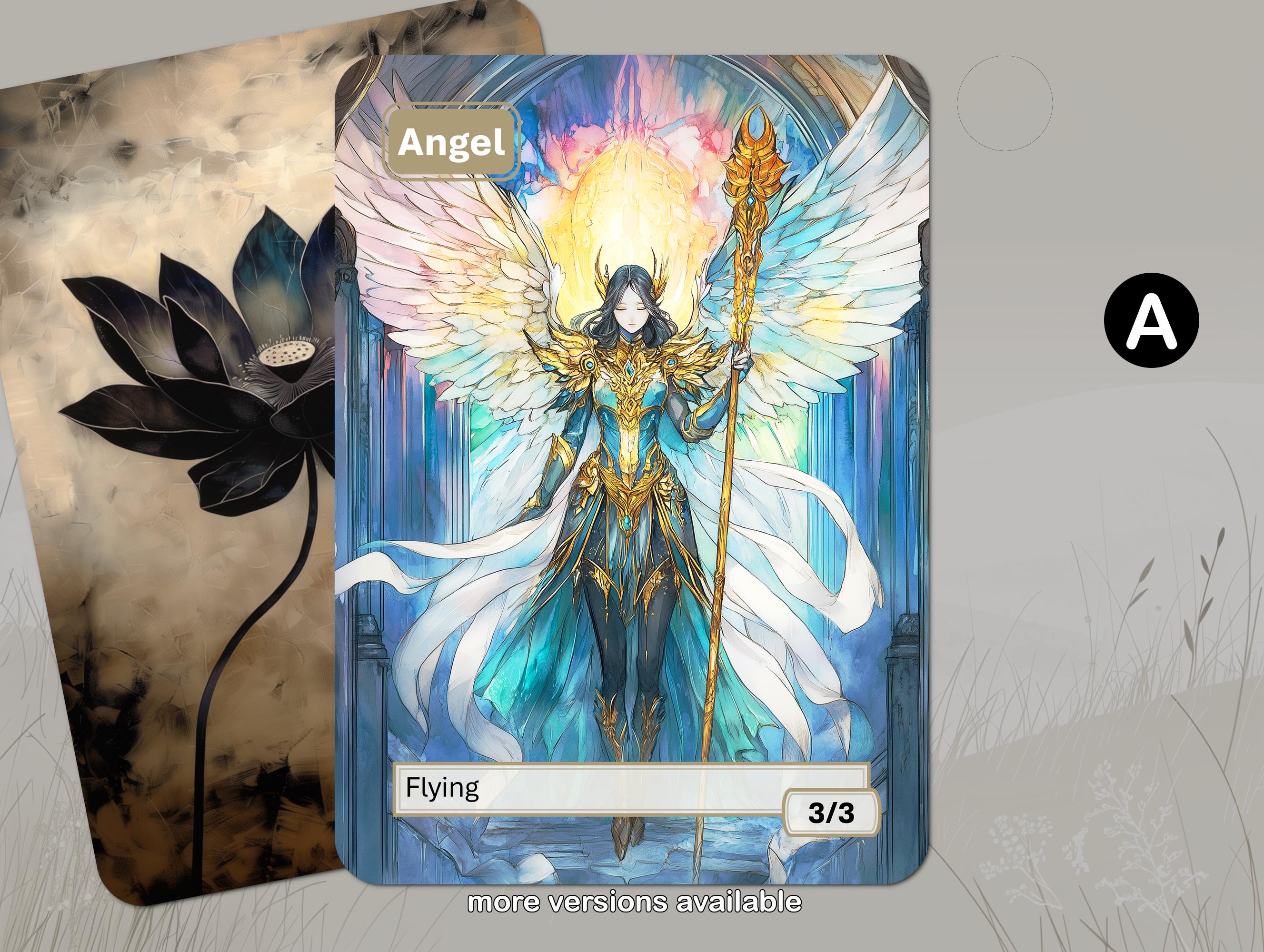 Angel Token MTG (3/3 Flying) - Etsy